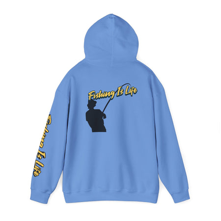Fishing Is Life Hoodie - Unisex Heavy Blend Sweatshirt for Fishing Lovers - Get Tight Gear