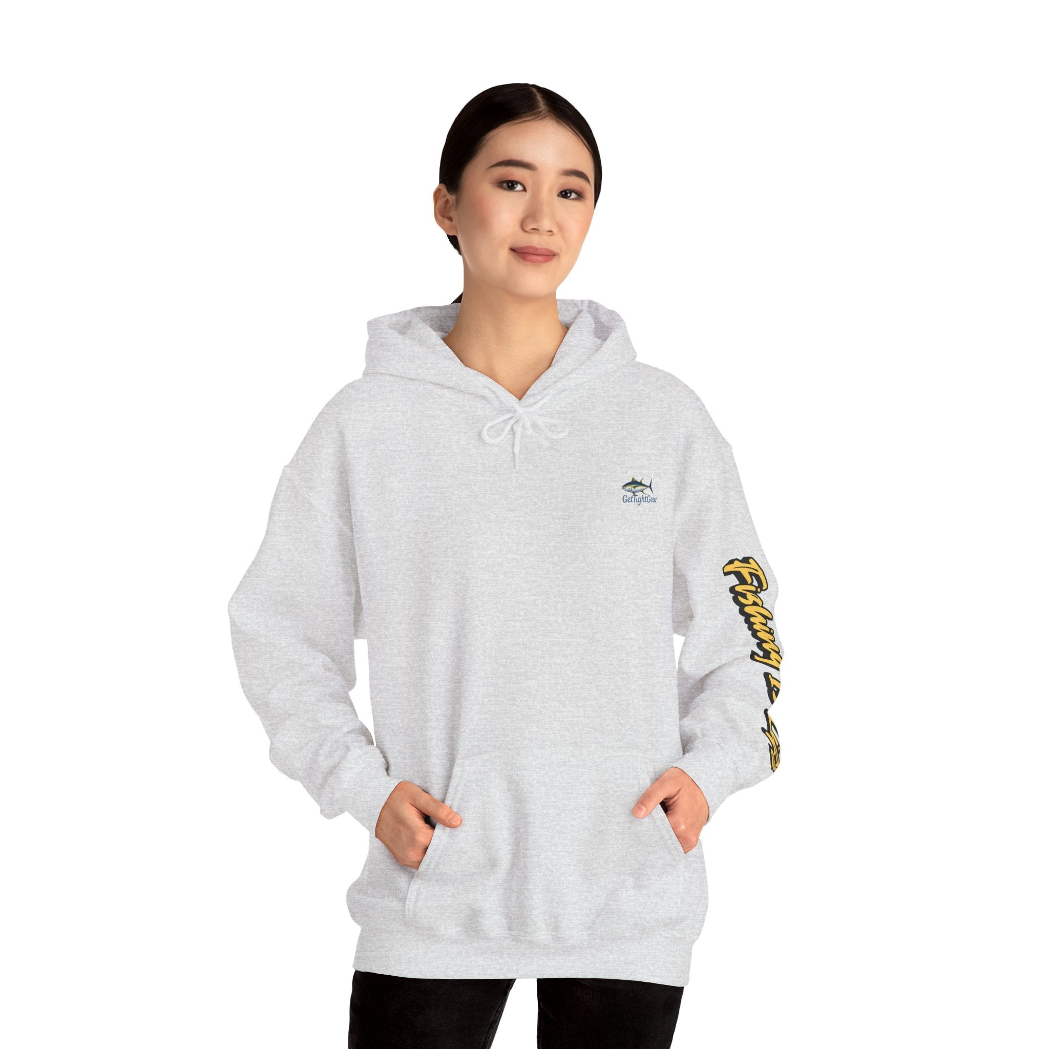 Fishing Is Life Hoodie - Unisex Heavy Blend Sweatshirt for Fishing Lovers - Get Tight Gear