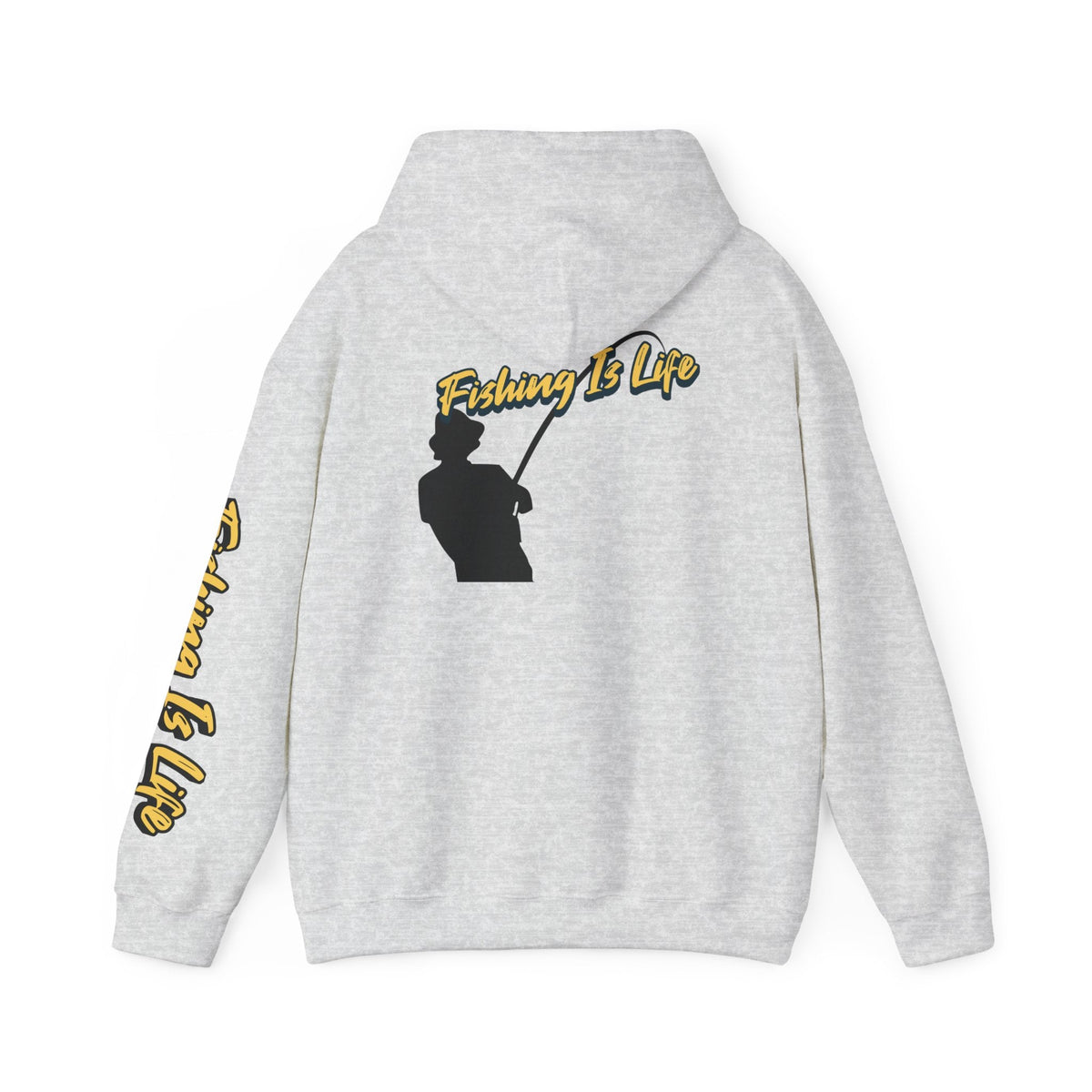 Fishing Is Life Hoodie - Unisex Heavy Blend Sweatshirt for Fishing Lovers - Get Tight Gear