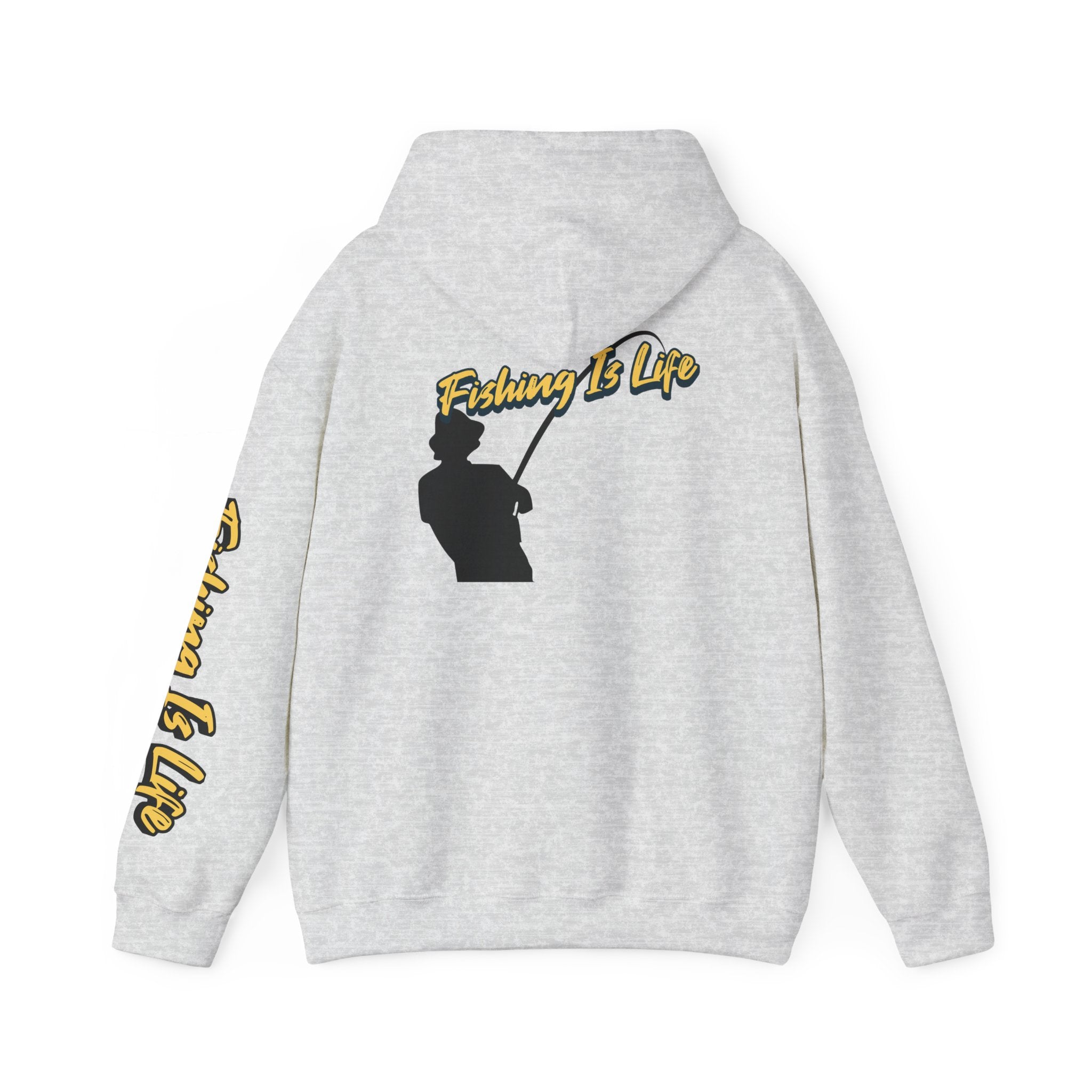 Fishing Is Life Hoodie - Unisex Heavy Blend Sweatshirt for Fishing Lovers - Get Tight Gear