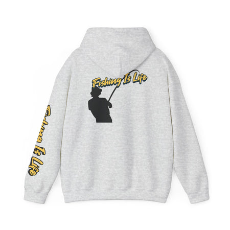 Fishing Is Life Hoodie - Unisex Heavy Blend Sweatshirt for Fishing Lovers - Get Tight Gear