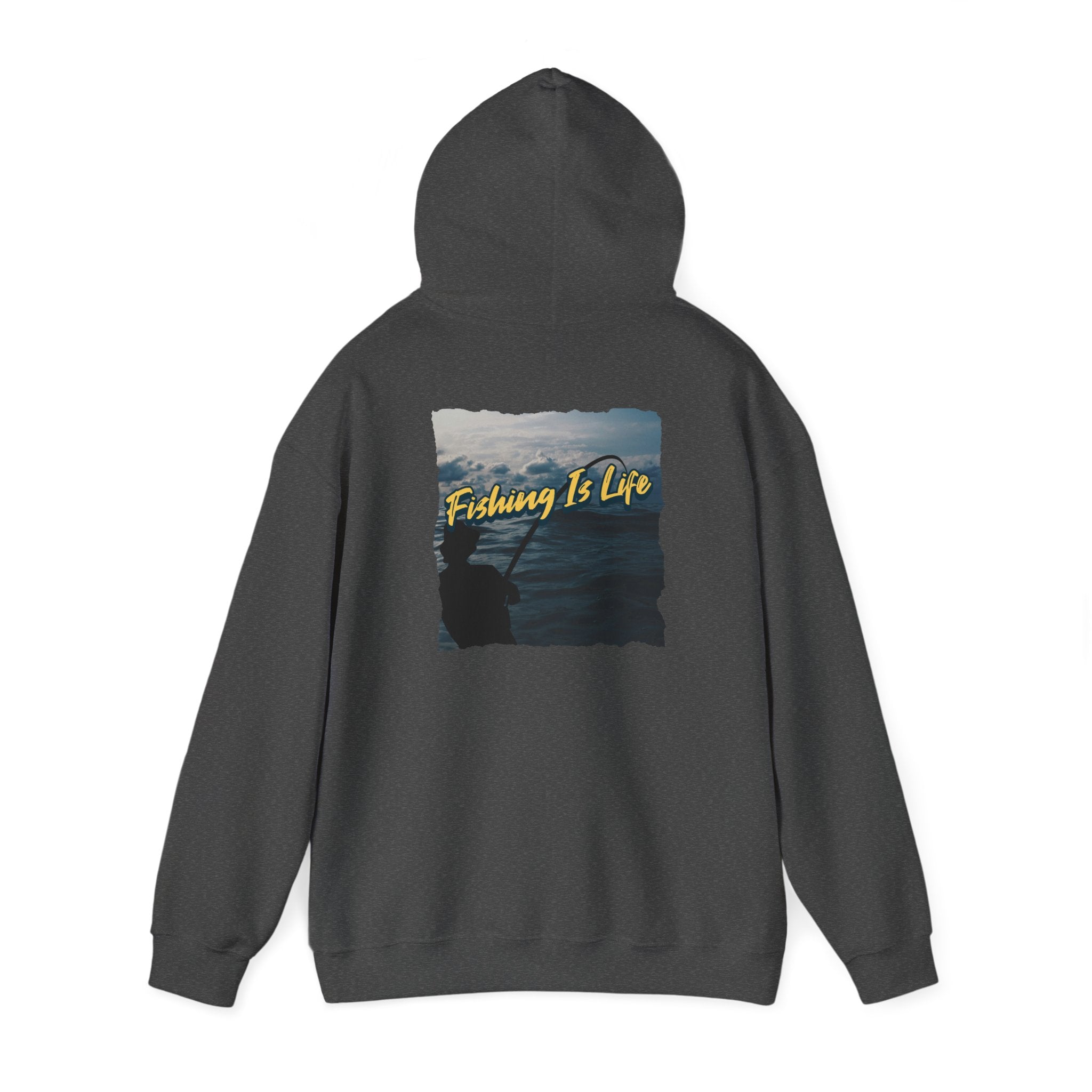 Fishing Is Life Hoodie - Unisex Heavy Blend Sweatshirt for Fishing Lovers - Get Tight Gear