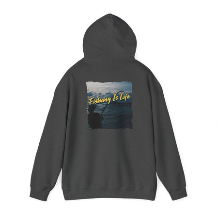 Fishing Is Life Hoodie - Unisex Heavy Blend Sweatshirt for Fishing Lovers - Get Tight Gear