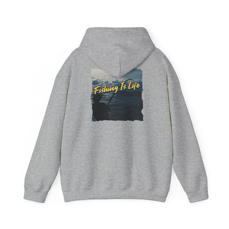 Fishing Is Life Hoodie - Unisex Heavy Blend Sweatshirt for Fishing Lovers - Get Tight Gear