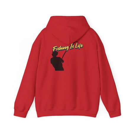 Fishing Is Life Hoodie - Unisex Heavy Blend Sweatshirt for Fishing Lovers - Get Tight Gear