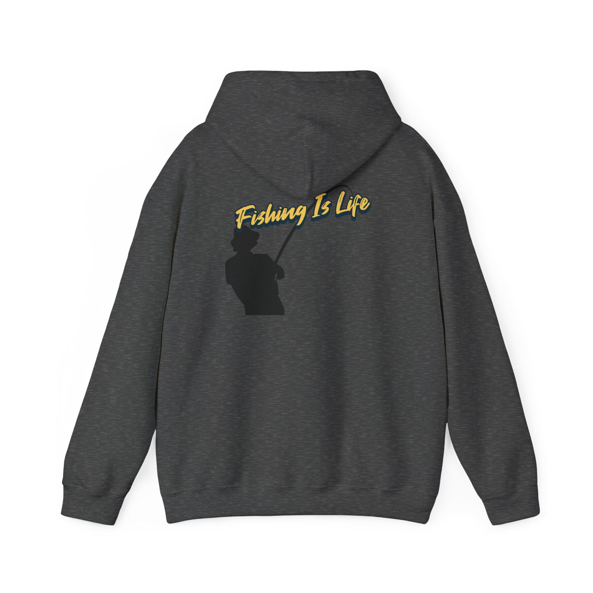 Fishing Is Life Hoodie - Unisex Heavy Blend Sweatshirt for Fishing Lovers - Get Tight Gear