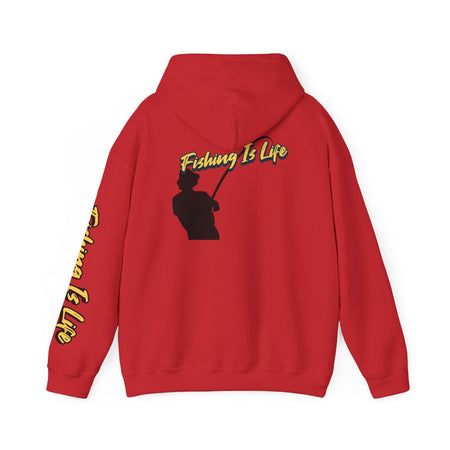 Fishing Is Life Hoodie - Unisex Heavy Blend Sweatshirt for Fishing Lovers - Get Tight Gear