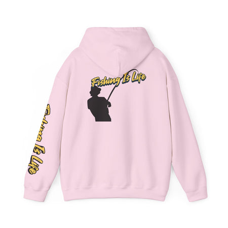 Fishing Is Life Hoodie - Unisex Heavy Blend Sweatshirt for Fishing Lovers - Get Tight Gear
