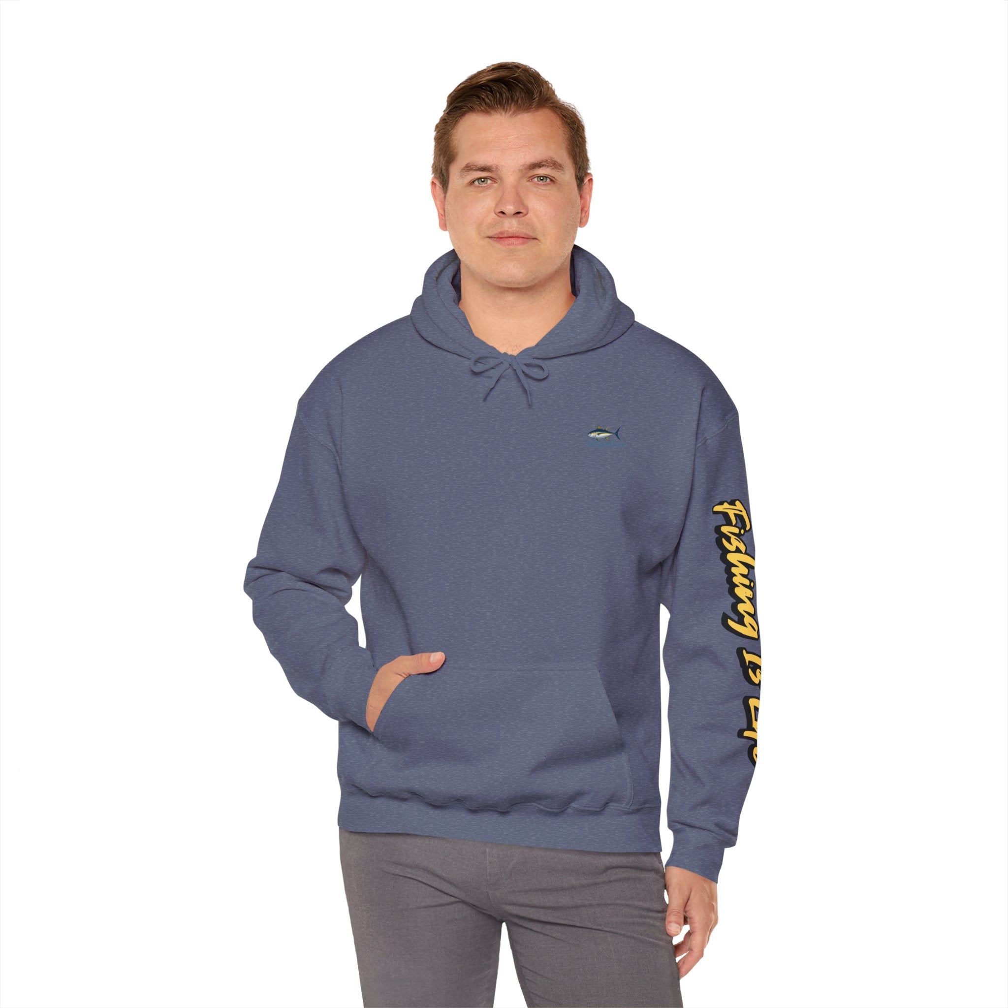 Fishing Is Life Hoodie - Unisex Heavy Blend Sweatshirt for Fishing Lovers - Get Tight Gear