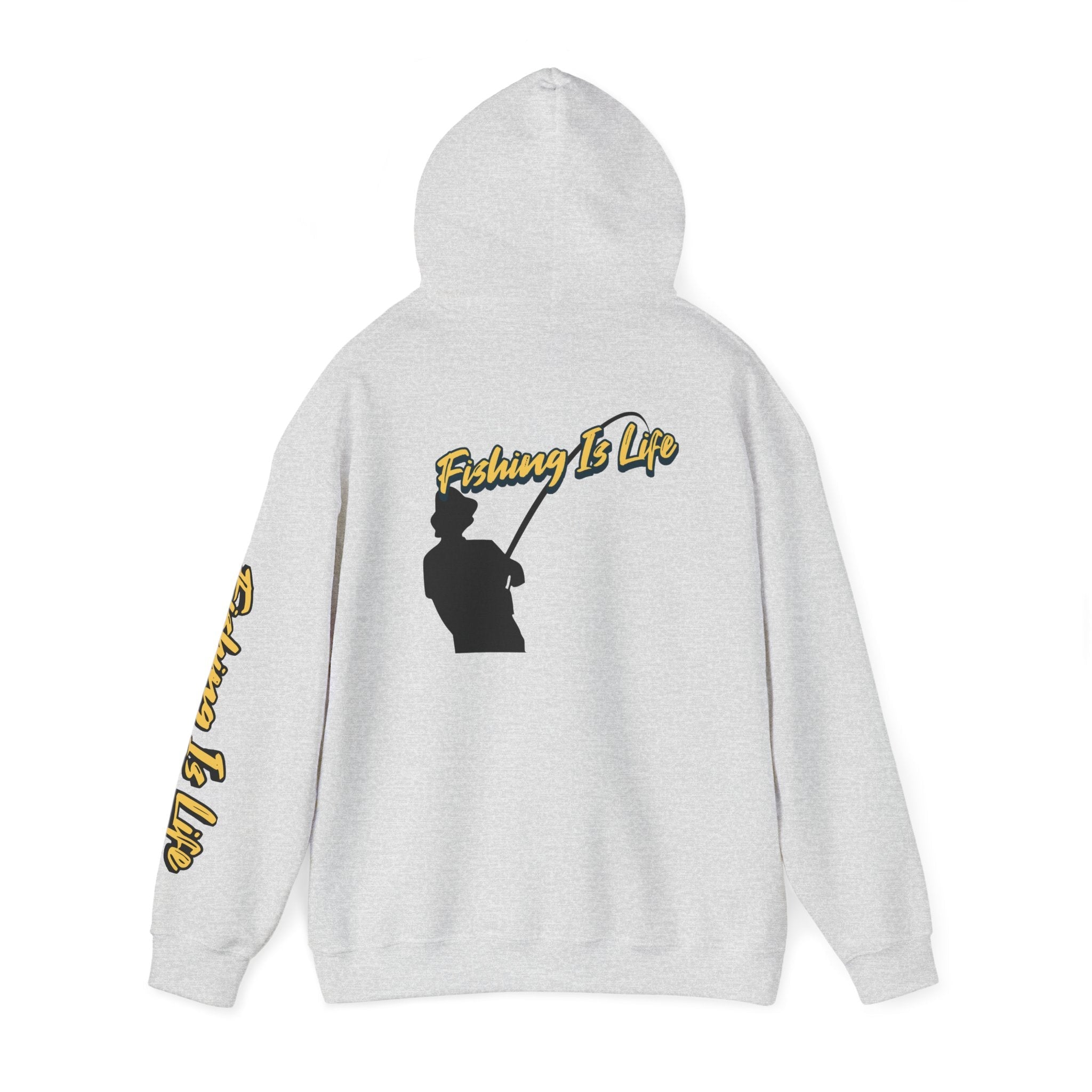 Fishing Is Life Hoodie - Unisex Heavy Blend Sweatshirt for Fishing Lovers - Get Tight Gear