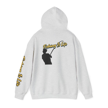 Fishing Is Life Hoodie - Unisex Heavy Blend Sweatshirt for Fishing Lovers - Get Tight Gear