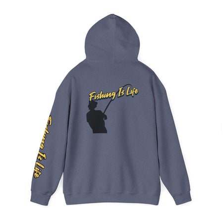 Fishing Is Life Hoodie - Unisex Heavy Blend Sweatshirt for Fishing Lovers - Get Tight Gear
