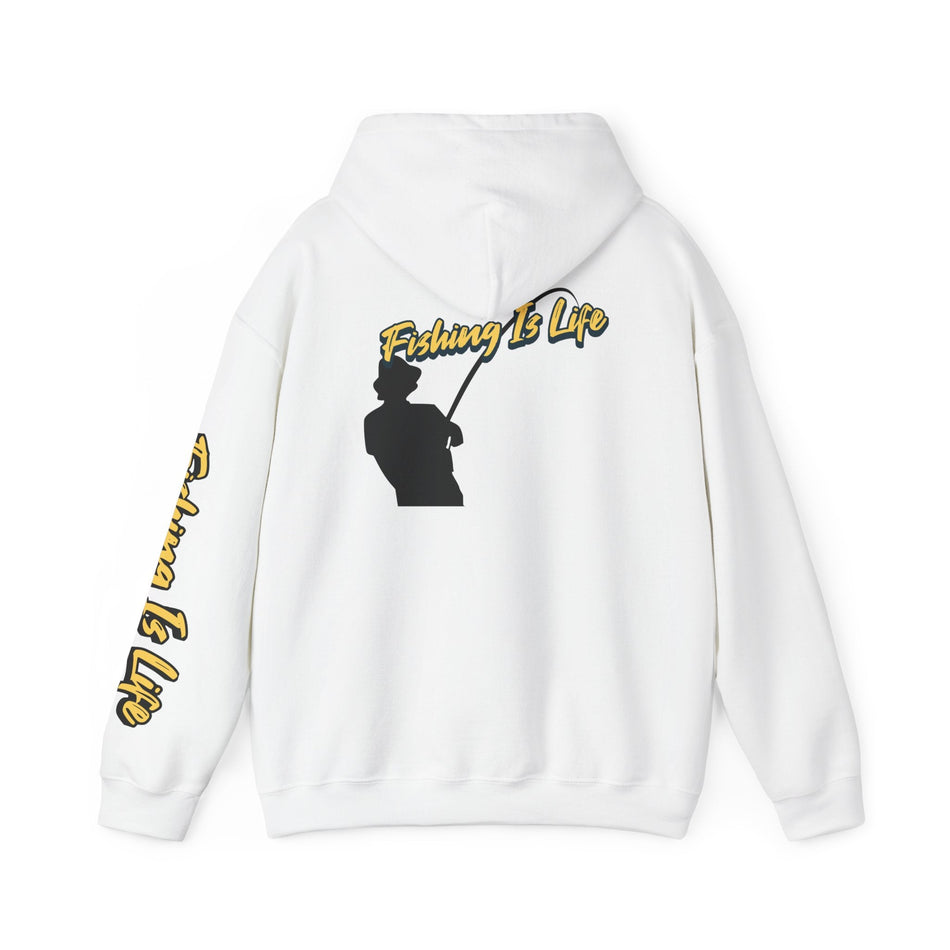 Fishing Is Life Hoodie - Unisex Heavy Blend Sweatshirt for Fishing Lovers - Get Tight Gear