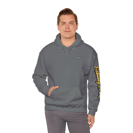 Fishing Is Life Hoodie - Unisex Heavy Blend Sweatshirt for Fishing Lovers - Get Tight Gear