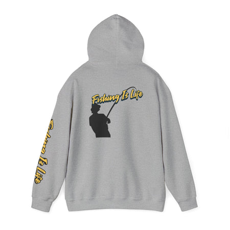 Fishing Is Life Hoodie - Unisex Heavy Blend Sweatshirt for Fishing Lovers - Get Tight Gear