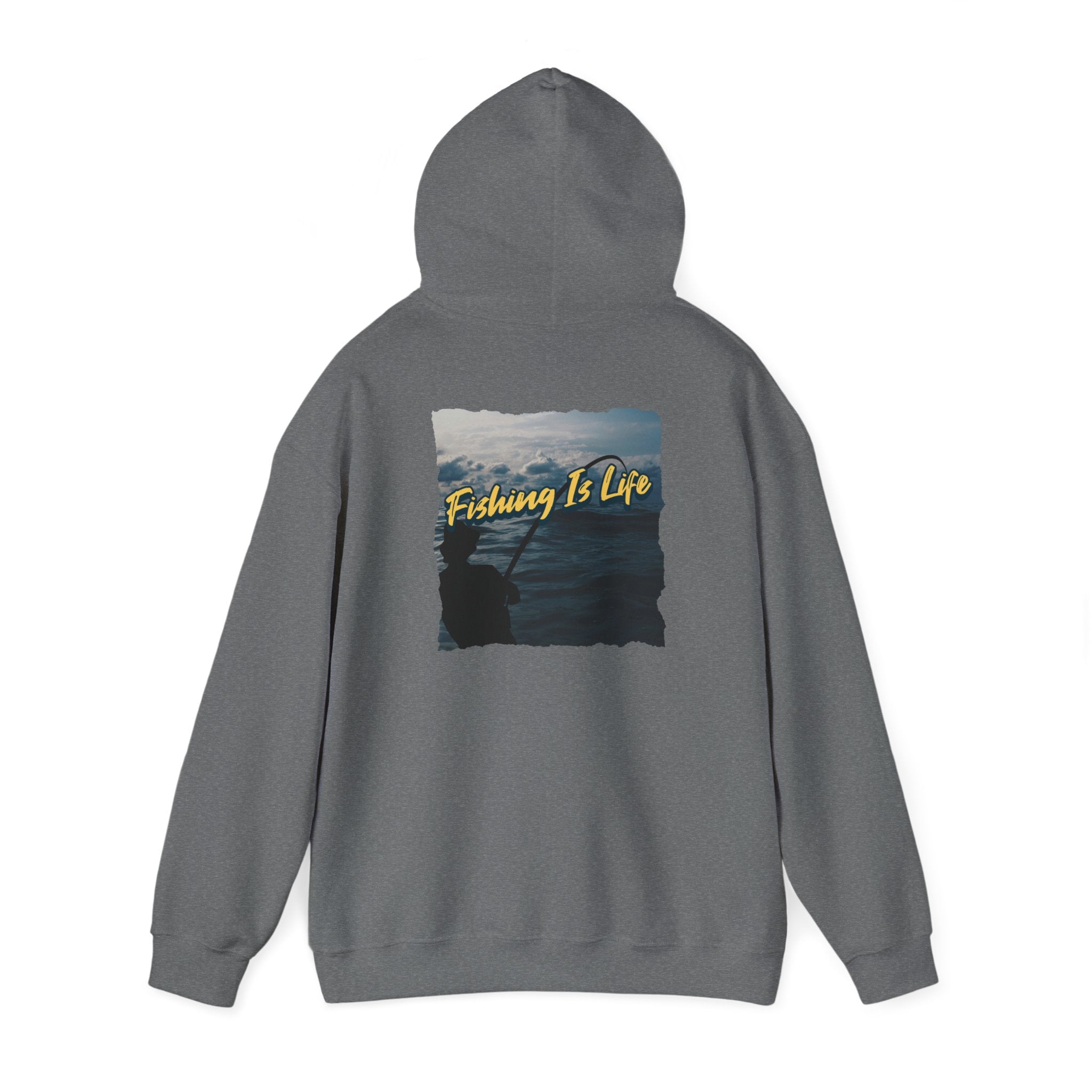 Fishing Is Life Hoodie - Unisex Heavy Blend Sweatshirt for Fishing Lovers - Get Tight Gear