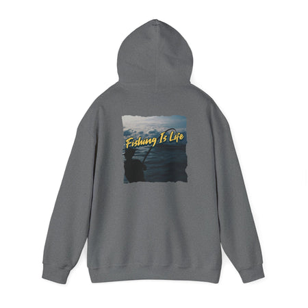 Fishing Is Life Hoodie - Unisex Heavy Blend Sweatshirt for Fishing Lovers - Get Tight Gear