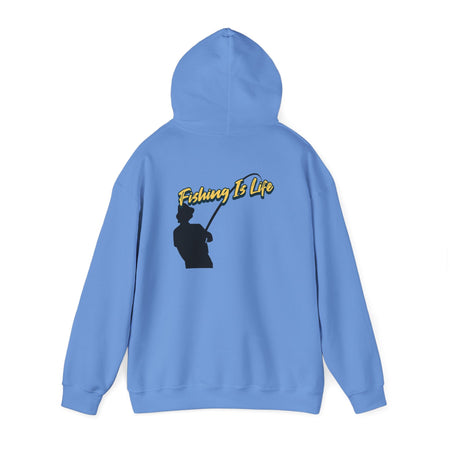 Fishing Is Life Hoodie - Unisex Heavy Blend Sweatshirt for Fishing Lovers - Get Tight Gear
