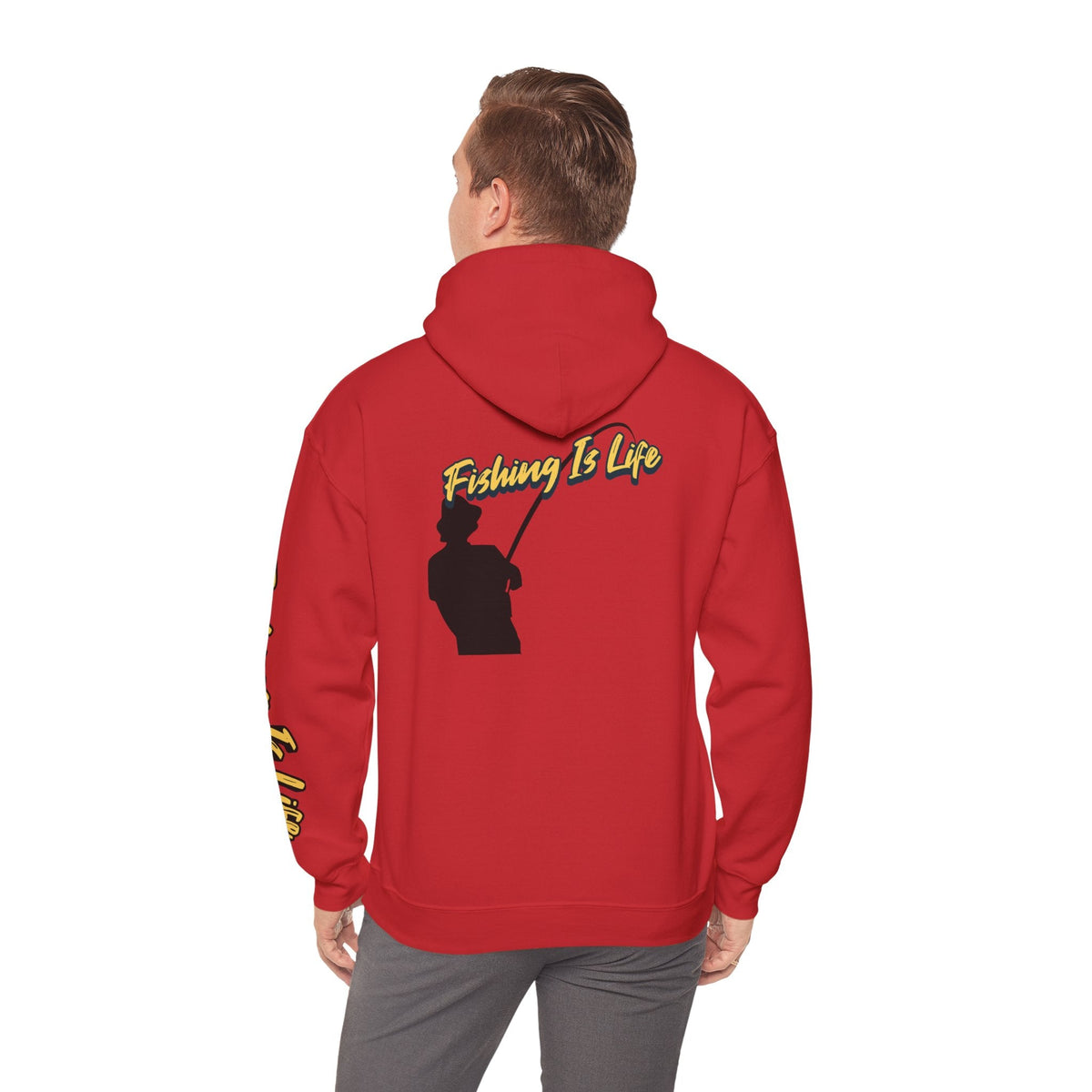 Fishing Is Life Hoodie - Unisex Heavy Blend Sweatshirt for Fishing Lovers - Get Tight Gear