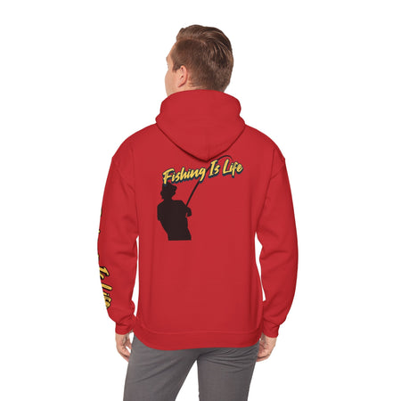 Fishing Is Life Hoodie - Unisex Heavy Blend Sweatshirt for Fishing Lovers - Get Tight Gear