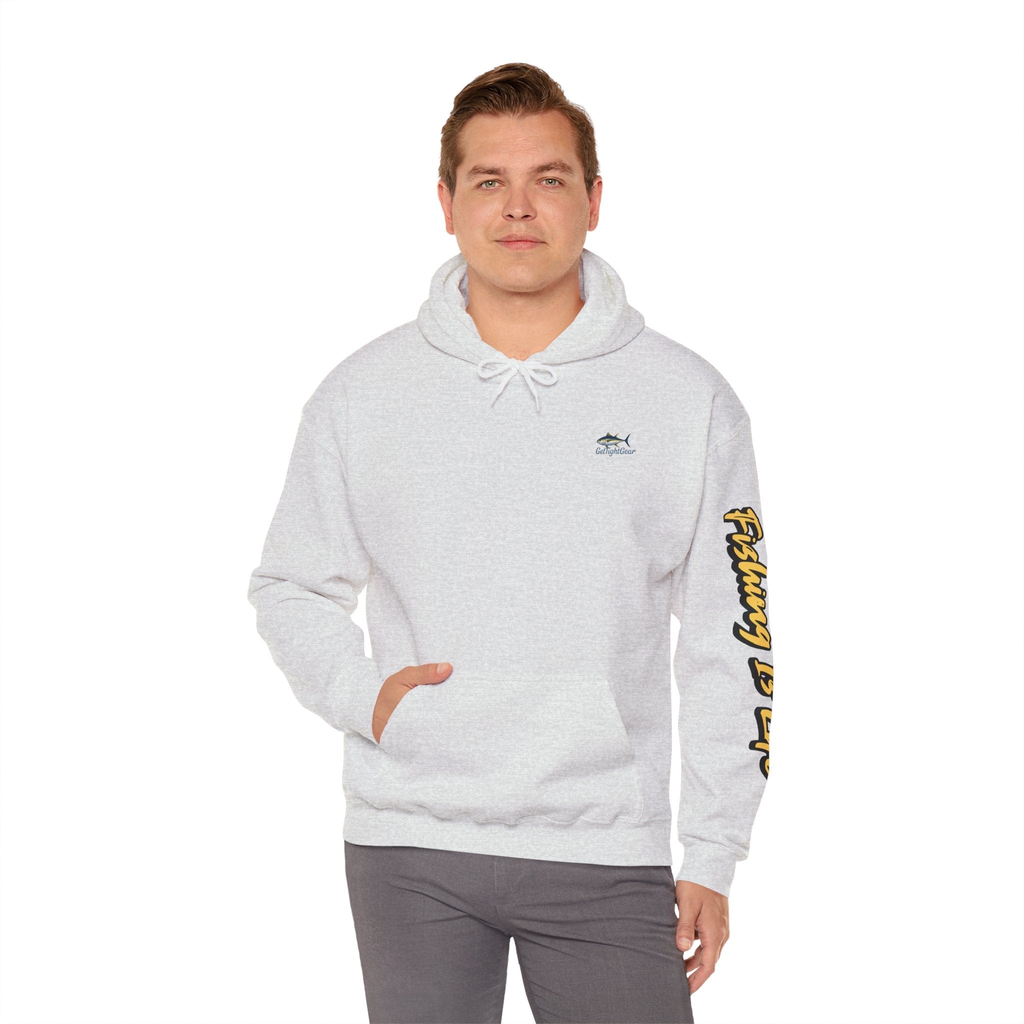Fishing Is Life Hoodie - Unisex Heavy Blend Sweatshirt for Fishing Lovers - Get Tight Gear