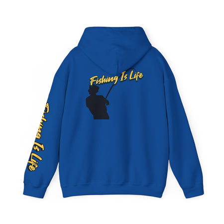 Fishing Is Life Hoodie - Unisex Heavy Blend Sweatshirt for Fishing Lovers - Get Tight Gear