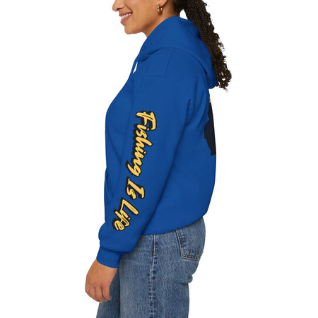 Fishing Is Life Hoodie - Unisex Heavy Blend Sweatshirt for Fishing Lovers - Get Tight Gear
