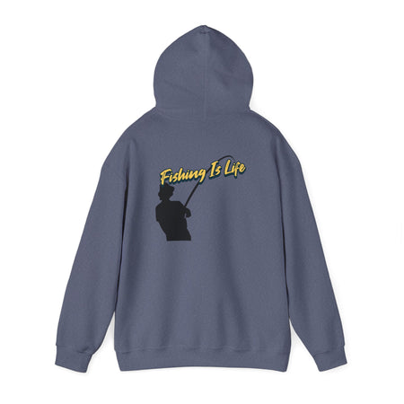 Fishing Is Life Hoodie - Unisex Heavy Blend Sweatshirt for Fishing Lovers - Get Tight Gear