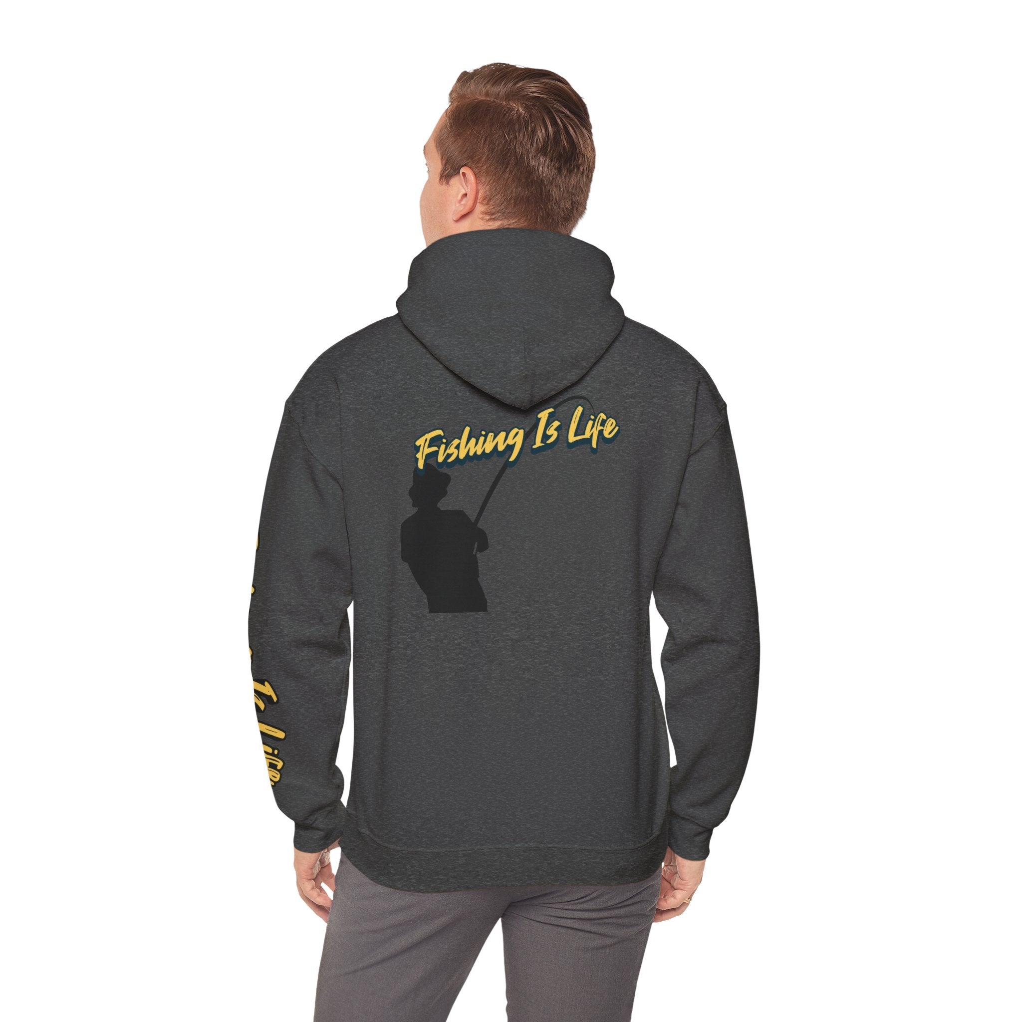 Fishing Is Life Hoodie - Unisex Heavy Blend Sweatshirt for Fishing Lovers - Get Tight Gear
