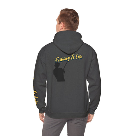 Fishing Is Life Hoodie - Unisex Heavy Blend Sweatshirt for Fishing Lovers - Get Tight Gear