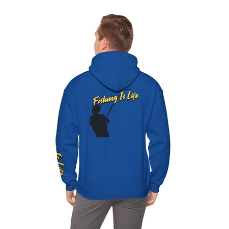 Fishing Is Life Hoodie - Unisex Heavy Blend Sweatshirt for Fishing Lovers - Get Tight Gear