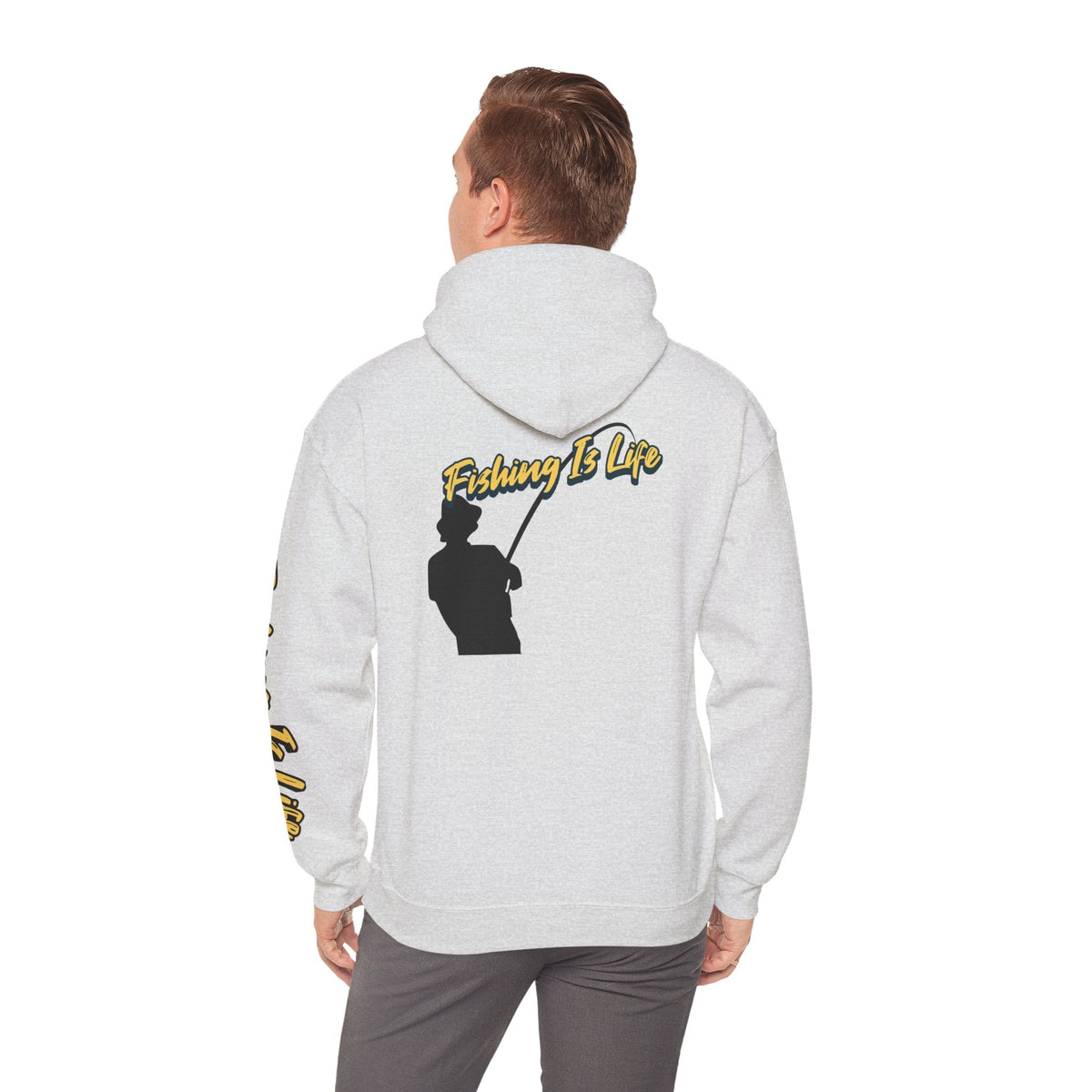 Fishing Is Life Hoodie - Unisex Heavy Blend Sweatshirt for Fishing Lovers - Get Tight Gear