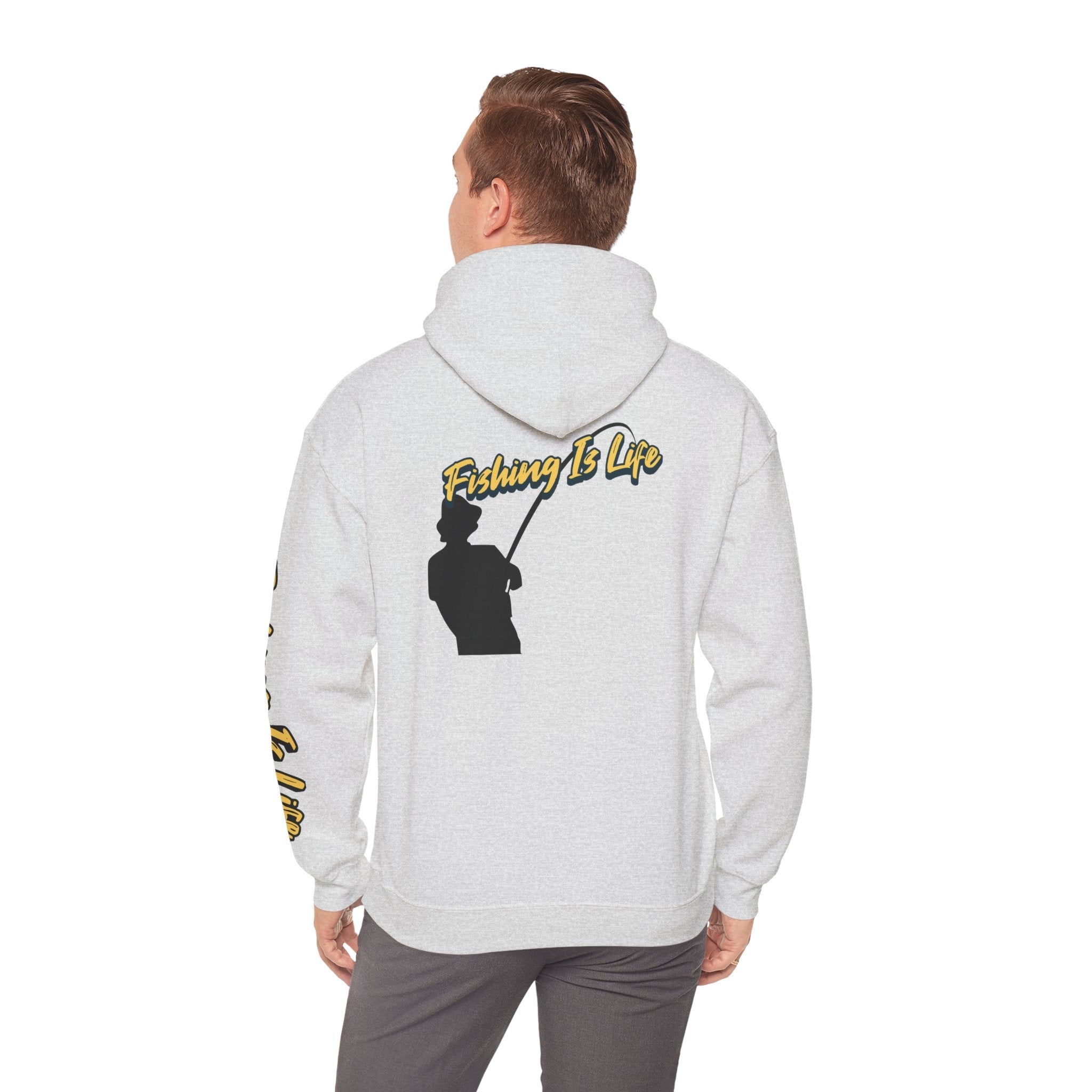 Fishing Is Life Hoodie - Unisex Heavy Blend Sweatshirt for Fishing Lovers - Get Tight Gear