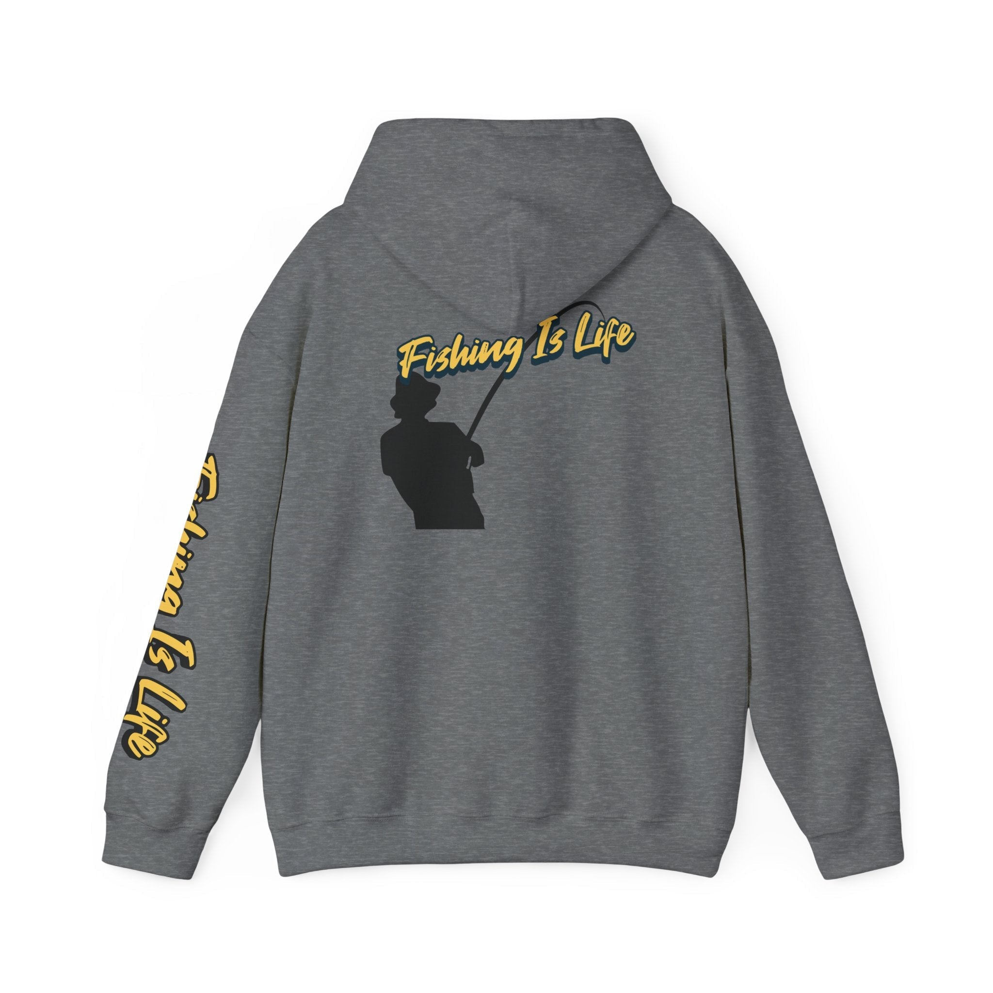 Fishing Is Life Hoodie - Unisex Heavy Blend Sweatshirt for Fishing Lovers - Get Tight Gear