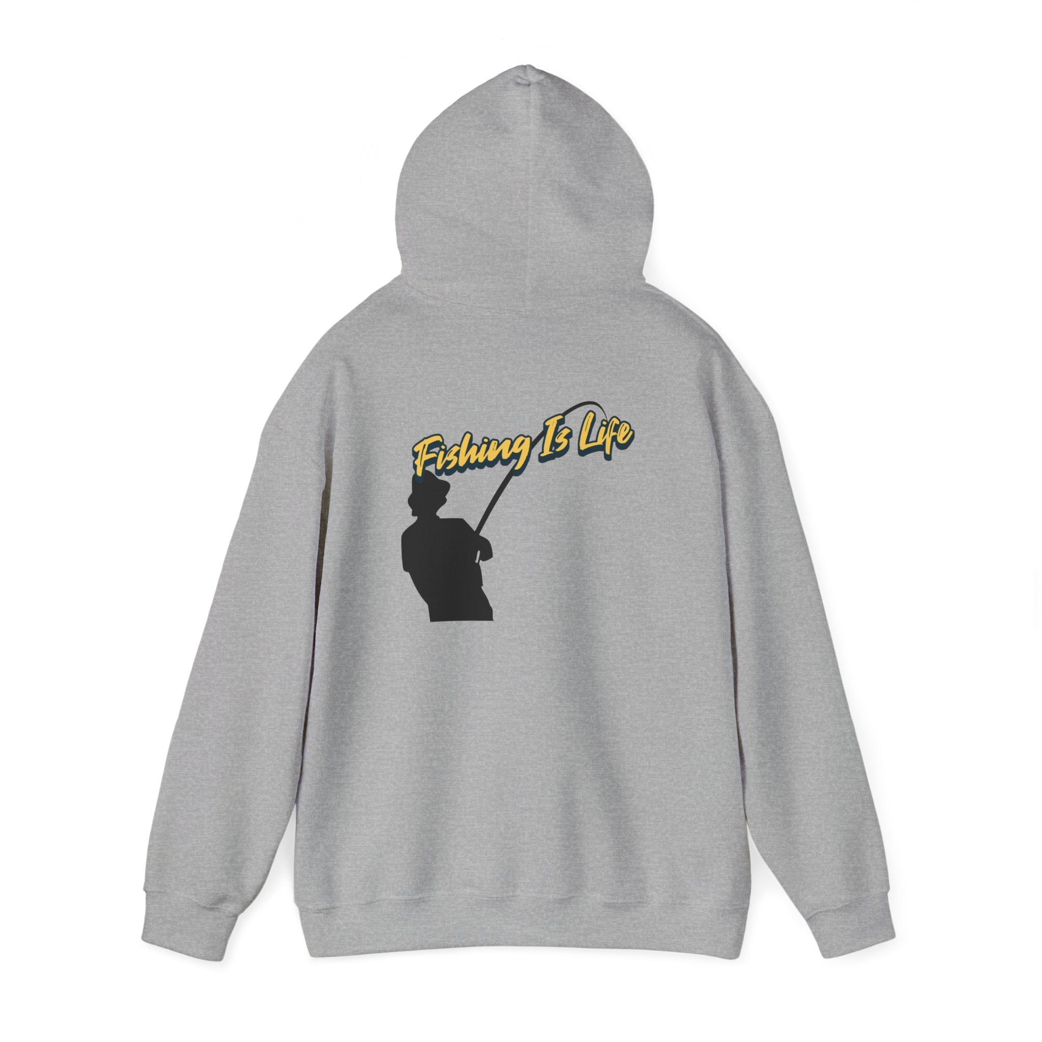 Fishing Is Life Hoodie - Unisex Heavy Blend Sweatshirt for Fishing Lovers - Get Tight Gear