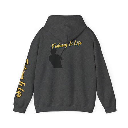 Fishing Is Life Hoodie - Unisex Heavy Blend Sweatshirt for Fishing Lovers - Get Tight Gear