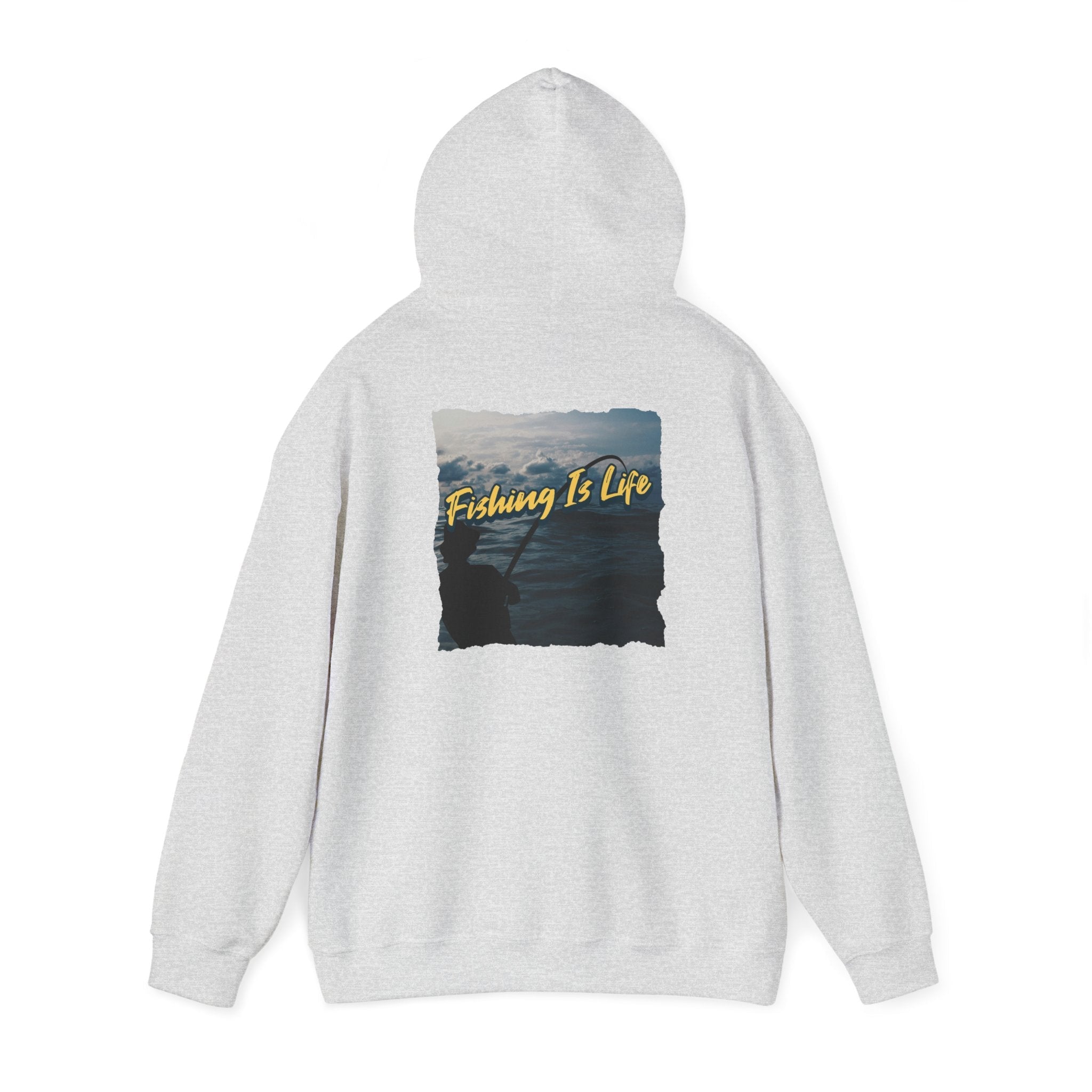 Fishing Is Life Hoodie - Unisex Heavy Blend Sweatshirt for Fishing Lovers - Get Tight Gear