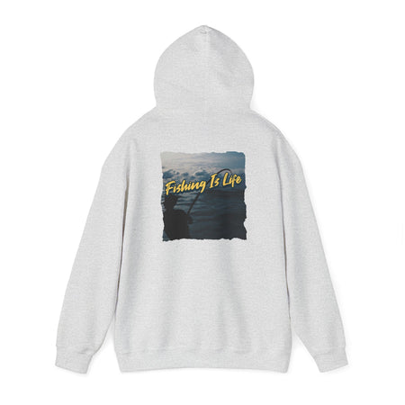 Fishing Is Life Hoodie - Unisex Heavy Blend Sweatshirt for Fishing Lovers - Get Tight Gear
