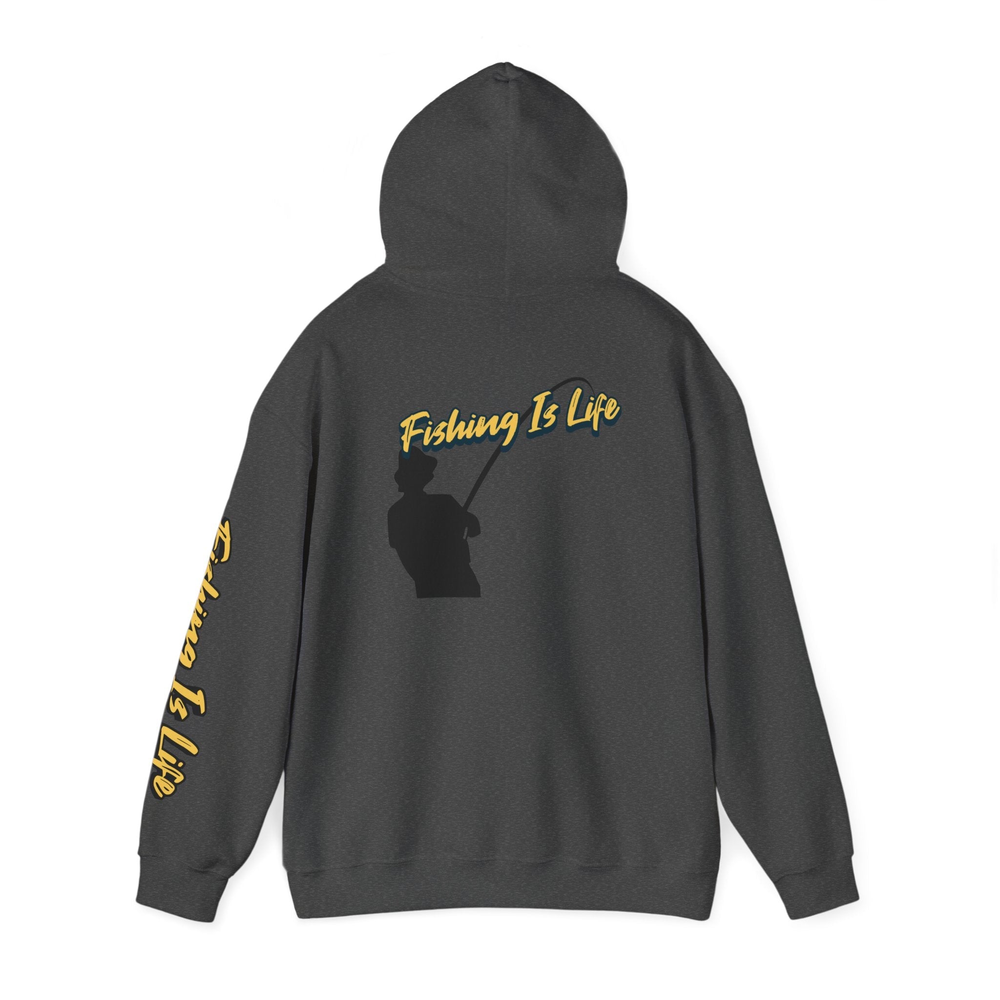 Fishing Is Life Hoodie - Unisex Heavy Blend Sweatshirt for Fishing Lovers - Get Tight Gear