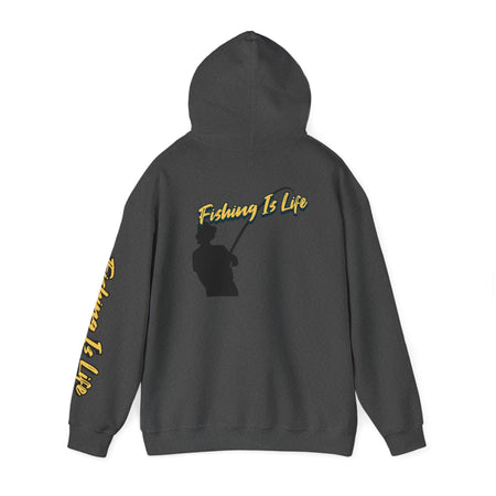 Fishing Is Life Hoodie - Unisex Heavy Blend Sweatshirt for Fishing Lovers - Get Tight Gear