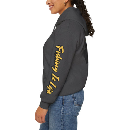 Fishing Is Life Hoodie - Unisex Heavy Blend Sweatshirt for Fishing Lovers - Get Tight Gear