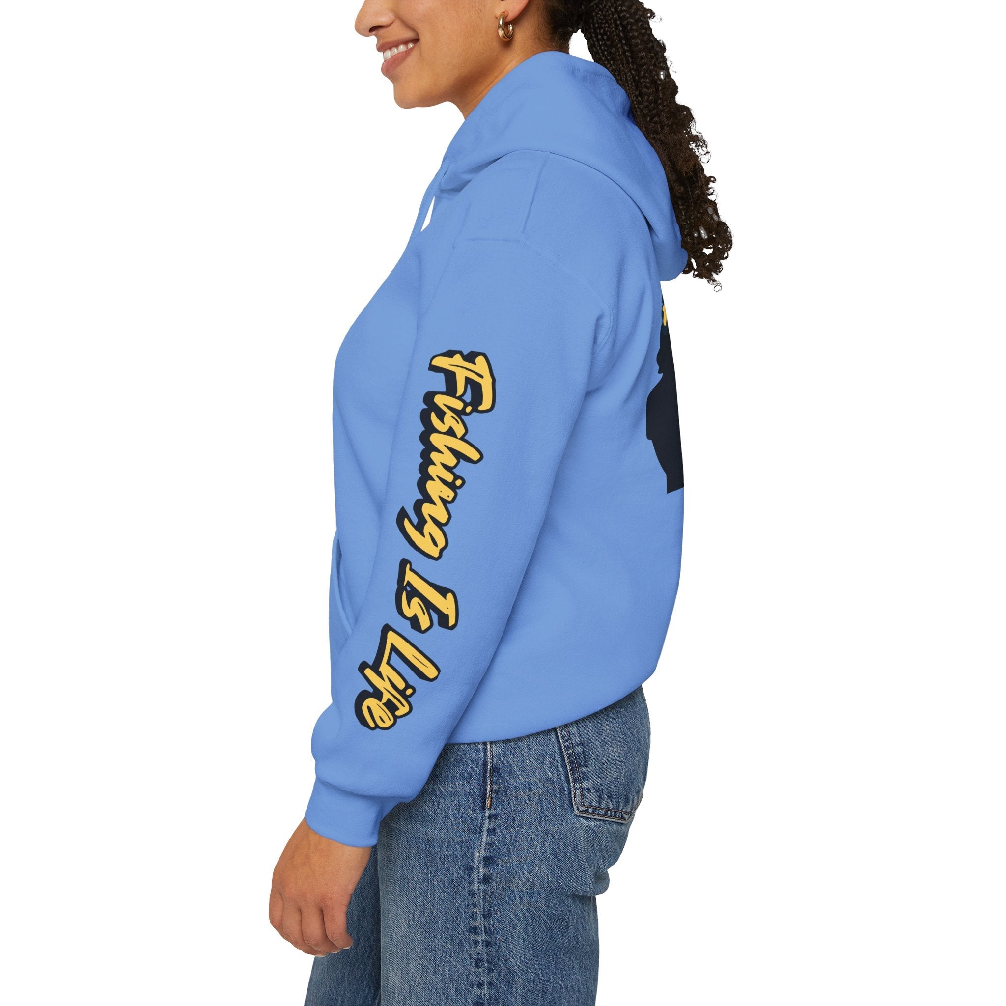 Fishing Is Life Hoodie - Unisex Heavy Blend Sweatshirt for Fishing Lovers - Get Tight Gear