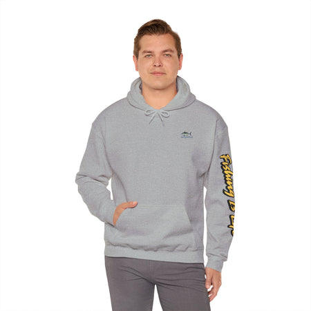 Fishing Is Life Hoodie - Unisex Heavy Blend Sweatshirt for Fishing Lovers - Get Tight Gear