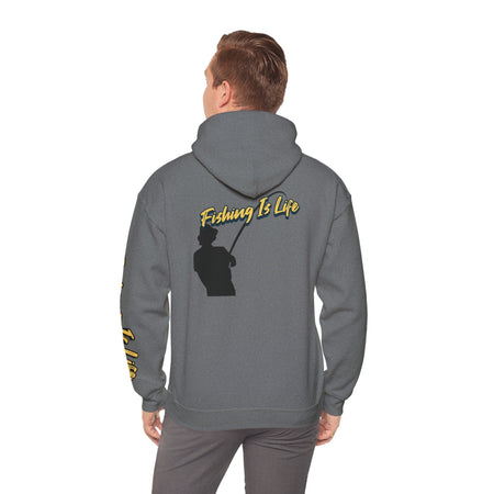 Fishing Is Life Hoodie - Unisex Heavy Blend Sweatshirt for Fishing Lovers - Get Tight Gear