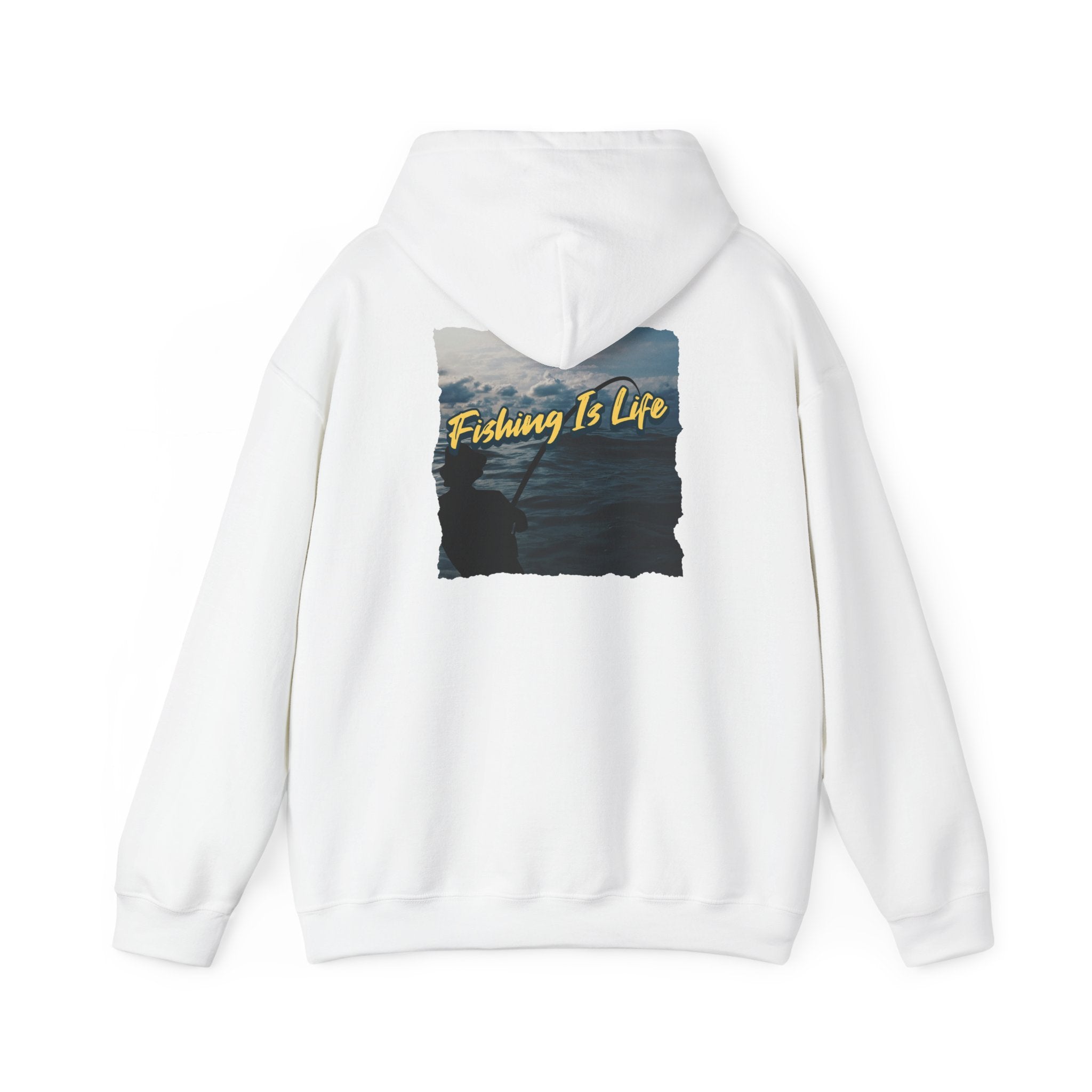 Fishing Is Life Hoodie - Unisex Heavy Blend Sweatshirt for Fishing Lovers - Get Tight Gear