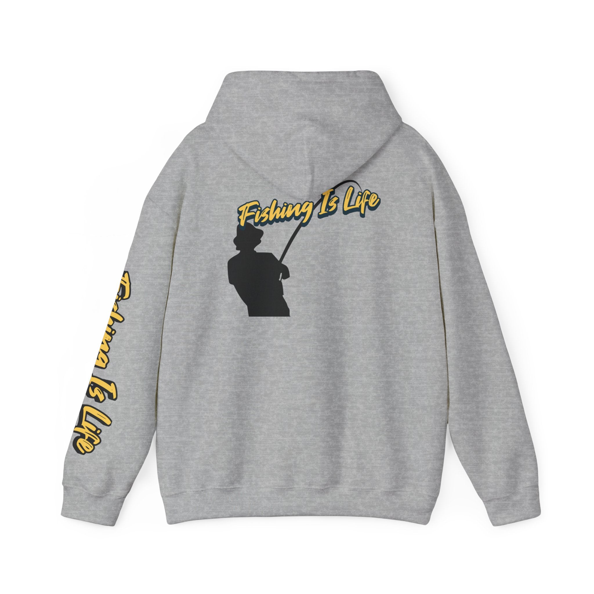 Fishing Is Life Hoodie - Unisex Heavy Blend Sweatshirt for Fishing Lovers - Get Tight Gear