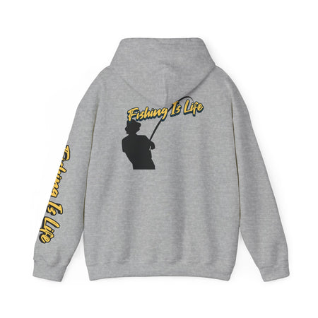 Fishing Is Life Hoodie - Unisex Heavy Blend Sweatshirt for Fishing Lovers - Get Tight Gear