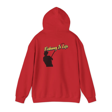 Fishing Is Life Hoodie - Unisex Heavy Blend Sweatshirt for Fishing Lovers - Get Tight Gear