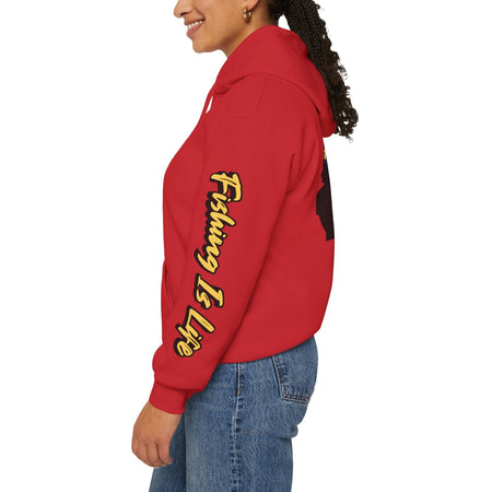Fishing Is Life Hoodie - Unisex Heavy Blend Sweatshirt for Fishing Lovers - Get Tight Gear
