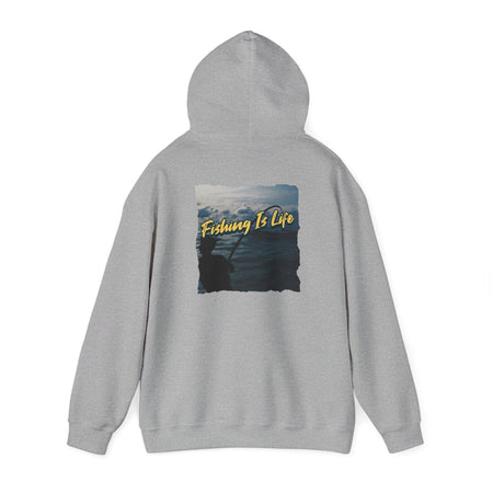 Fishing Is Life Hoodie - Unisex Heavy Blend Sweatshirt for Fishing Lovers - Get Tight Gear